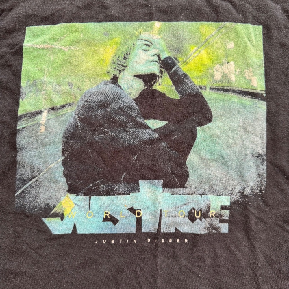 Justin Bieber Justice World Tour 2022 Concert Graphic T-Shirt Black Medium - Picture 2 of 7